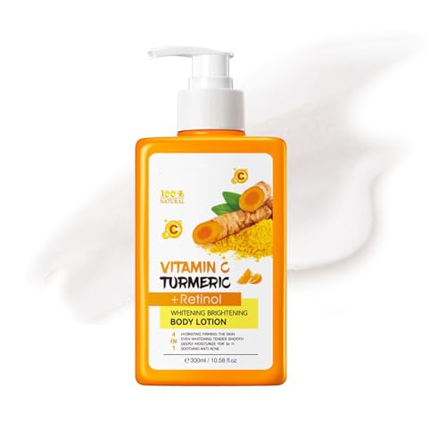 Turmeric Body Lotion mit Vitamin C, 300 ml Aufhellende Körperlotion, Hautmilch, Aufhellende Körperfeuchtigkeitscreme, Bodylotion Herren, Körperöl, Body Lotion Damen Turmeric Body Lotion mit Vitamin C, 300 ml Aufhellende Körperlotion, Hautmilch, Aufhellende Körperfeuchtigkeitscreme, Bodylotion Herren, Körperöl, Body Lotion Damen von Generisch