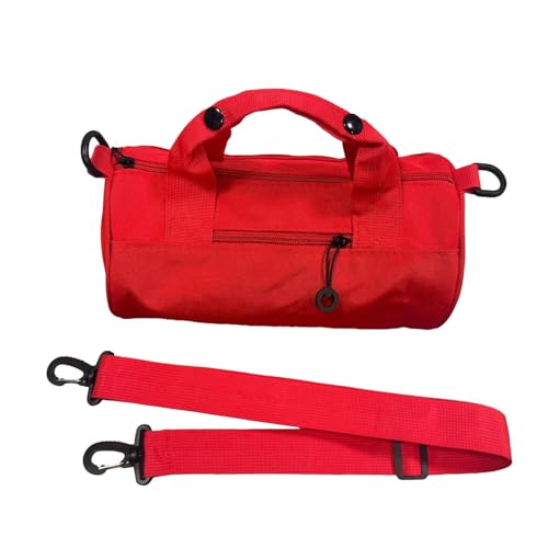 Turnbeutel-Set – verstellbare Reisetasche, praktische Sporttasche, Umhängetasche, Geldbörse, Workout-Aufbewahrungstasche, große Kapazität mit Gurt für Wandern, Tanzen, Yoga, Schwimmen, Schule, rot von Generisch