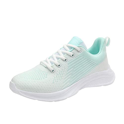 Turnschuhe Damen Schnürschuhe Outdoor Mesh Schuhe Runing Fashion Sports Atmungsaktive Turnschuhe Damen Schuhesommer Leicht Breite Sneaker Joggingschuhe von Generisch