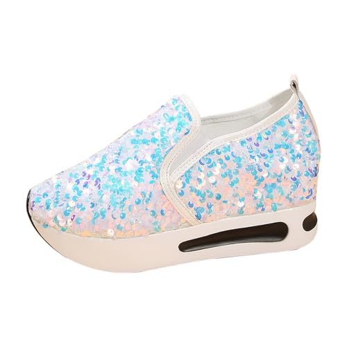 Turnschuhe Damen Wedges Plateauschuhe Elegante Pailletten Schuhe Modische Glitter Strass Schuhe Breite Passform Freizeit Walkingschuhe Leichte Chunky Schlupfschuhe Bestickte Mesh Wanderschuhe Turnschuhe Damen Wedges Plateauschuhe Elegante Pailletten Schuhe Modische Glitter Strass Schuhe Breite Passform Freizeit Walkingschuhe Leichte Chunky Schlupfschuhe Bestickte Mesh Wanderschuhe von Generisch