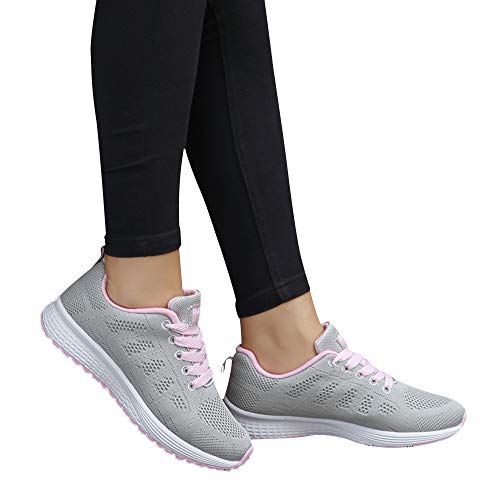 Turnschuhe Damen Weiss Plateau Sportschuhe Damen Fitnessstudio Weiße Sohle Laufschuhe Breite Füße Trainingsschuhe Mesh Joggingschuhe Mit Dämpfung Hallenschuhe Rutschfest Sneakers Leicht Trekkingschuhe Turnschuhe Damen Weiss Plateau Sportschuhe Damen Fitnessstudio Weiße Sohle Laufschuhe Breite Füße Trainingsschuhe Mesh Joggingschuhe Mit Dämpfung Hallenschuhe Rutschfest Sneakers Leicht Trekkingschuhe von Generisch