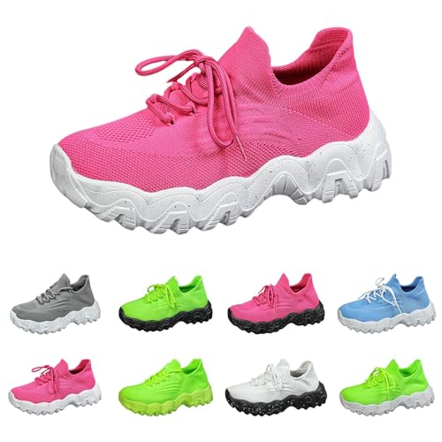 Turnschuhe Damen Weite Sportschuhe Damen Fitnessstudio Laufschuhe Mesh Joggingschuhe Atmungsaktiv Sneaker Outdoor Trekkingschuhe Weichen Sohle Wanderschuhe Bequeme rutschfeste Tennisschuhe Leicht von Generisch