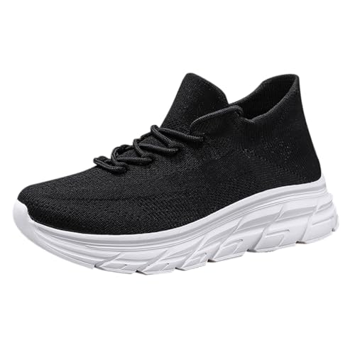 Turnschuhe Herren Plateau Walkingschuhe Leichtgewichts Atmungsaktiv Tennis Schuhe schnürsenkel Mesh Sportschuhe Dicke Boden Sportschuhe Dämpfung rutschfeste Straßenlaufschuhe Elevate Shoes von Generisch