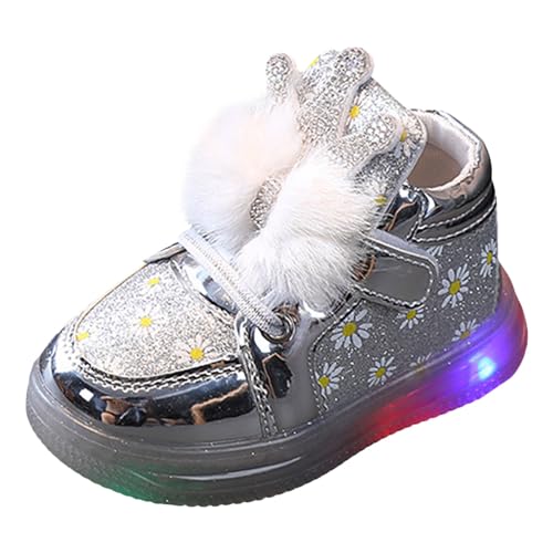 Turnschuhe Kinder Leuchtende Sportschuhe Für Kleinere Kinder Mit Glänzend Finish Schnürsenkel Lichter Für Herbst Winter Tragen Sportschuhe Mädchen Schuhe Alter 4 Bis 12 von Generisch