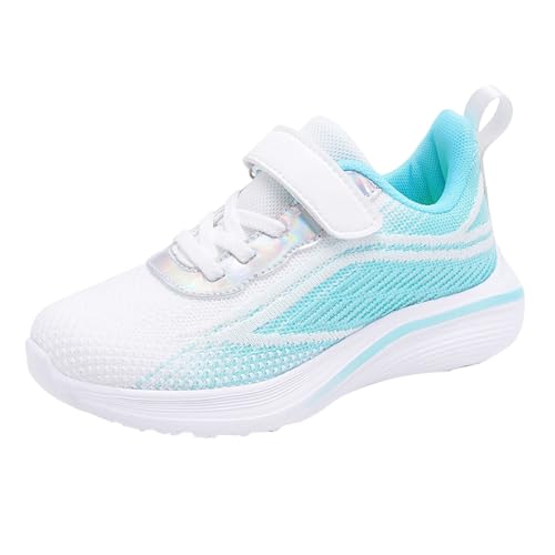 Turnschuhe Mädchen Hallenschuhe Kinder Sportschuhe mit Klettverschluss Atmungsaktiv Hallenturnschuhe Sport Jogger Sneaker Helle Sohle Kinder Mädchen Jungen Wanderschuhe Laufschuhe Kinderschuhe von Generisch