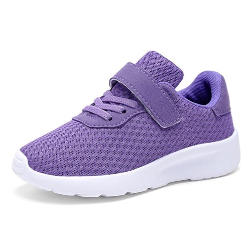Turnschuhe Mädchen Hallenschuhe Kinder Sportschuhe mit Klettverschluss Atmungsaktiv Hallenturnschuhe Sport Jogger Sneaker Helle Sohle Kinder Mädchen Jungen Wanderschuhe Laufschuhe Kinderschuhe von Generisch