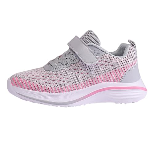 Turnschuhe Mädchen Hallenschuhe Kinder Sportschuhe mit Klettverschluss Atmungsaktiv Hallenturnschuhe Sport Jogger Sneaker Helle Sohle Kinder Mädchen Jungen Wanderschuhe Laufschuhe Kinderschuhe von Generisch