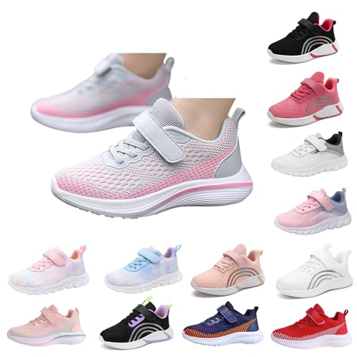 Turnschuhe Mädchen Mädchen Junge Hallenschuhe Kinder Sportschuhe Leicht Bequeme Mesh Weite H Memory Schaum Sportschuhe Weich rutschfest Ohne Schnürsenkel Turnschuhe 38 von Generisch