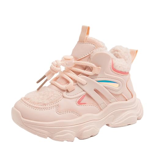 Turnschuhe Mädchen Sportschuhe Kinder Winterschuhe Gefütterte Warm Hallenschuhe Laufschuhe rutschfeste Sneaker Fitnessschuhe Wanderschuhe Schnürschuhe Hallenturnschuhe Kinderschuhe Barfußschuhe von Generisch