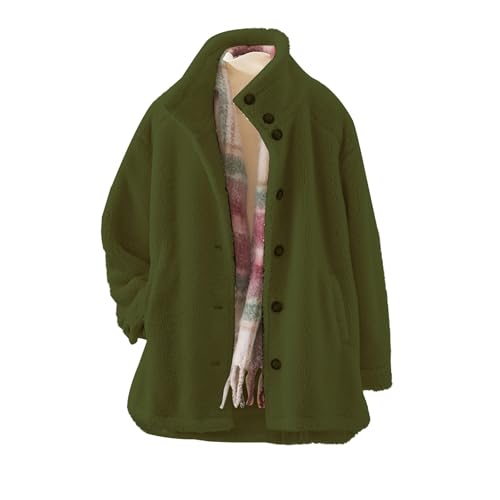 Übergangsjacke Damen Herbst Winterjacke Teddy Fleece Jacke Sherpa Wintermantel Warm Gefüttert Teddyjacke Herbstjacke Große Größen Winter Mantel Herbst Fleecejacke Wintermantel Wasserdicht Damen von Generisch
