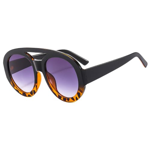 Übergroße Doppelbrücken-Sonnenbrille für Damen, Punk-Sonnenbrille, weiblich, UV400 Schattierungen, Brillen für Herren, C5 Schwarz, Leopardenmuster, Grau, Einheitsgröße Übergroße Doppelbrücken-Sonnenbrille für Damen, Punk-Sonnenbrille, weiblich, UV400 Schattierungen, Brillen für Herren, C5 Schwarz, Leopardenmuster, Grau, Einheitsgröße von Generisch
