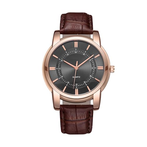 Uhr für Herren Edelstahlarmband Atmosphärische Herrenuhr Business Wear Uhr Casual und Herrenmode Uhr Elegante Herrenuhr Sportband Ansehen Perlmutt (B, One Size) von Generisch