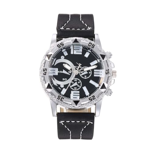 Uhren Herren Business Herrenuhr Business Wear Uhr Casual und Herrenmode Uhr Gold und Silber Uhrenarmband Blau (C, One Size) von Generisch