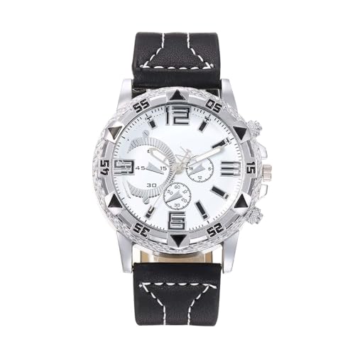 Uhren Herren Business Herrenuhr Business Wear Uhr Casual und Herrenmode Uhr Gold und Silber Uhrenarmband Blau (D, One Size) von Generisch