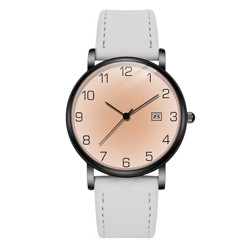 Uhren Herren Chronograph Analog Quarz Elegante Herrenuhr Einfache und modische Retro-Stil Herren Digital Fashion Casual Watch Damen Sportuhr Zahlen (C, One Size) von Generisch