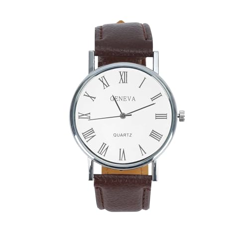 Uhren Herren Gürtel Genevas Herrenuhr Roman-110 Modeuhr für Herren Armbanduhr Damen Glitzer (C, One Size) von Generisch