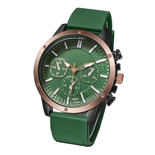 Uhren Herren Herrenuhr Business Wear Luxusuhr Lässige und kreative Trendige Herrenuhr (B, One Size) von Generisch