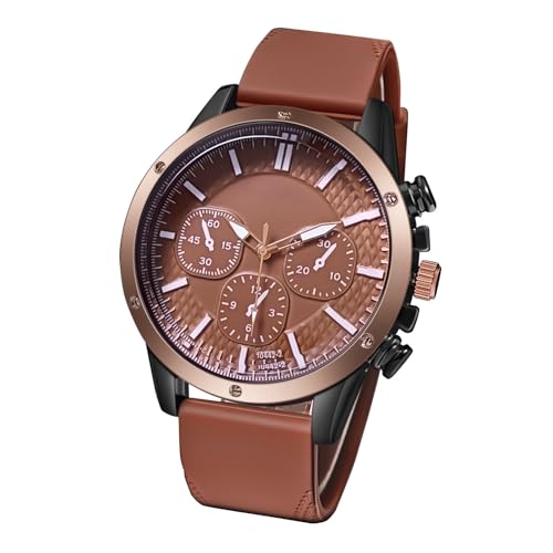 Uhren Herren Herrenuhr Business Wear Luxusuhr Lässige und kreative Trendige Herrenuhr (C, One Size) von Generisch