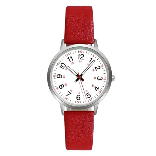 Uhren Herren Modische Damenuhr Wunderschöne und kompakte Damenuhr Lässige und einfache Elegante Damenuhr Damen Armbanduhr Kreative Frauen Uhren (C, One Size) von Generisch