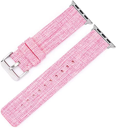 Uhrenarmband aus Nylon-Leinen, passend für Apple Watch 6 SE, 44 mm, 40 mm, 42 mm, 38 mm, für Herren und Damen, gewebtes Armband, passend für iWatch Serie 6, 5, 4, 3, 2, 1 (für 38 mm, 40 mm, Königsblau von Generisch