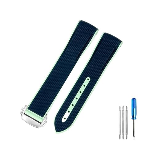 Uhrenarmband für Omega Swatch Planet Joint Name Serie, 20 mm, passende Farbe, Silikon-Uhrenarmband, Bogenschnittstelle, wasserdichtes Ersatzarmband (), 20 mm, A von Generisch