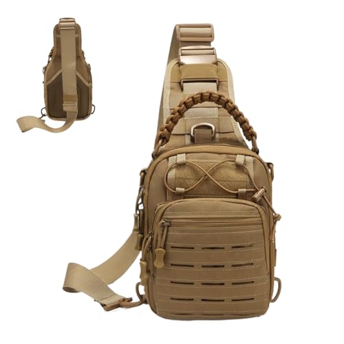 Umhängetasche Für Herren,Brusttasche Camping Handyhalter | Stilvolle Wasserdichte Tasche Für Wandern Outdoor Radfahren Festivals Freizeit Camping von Generisch