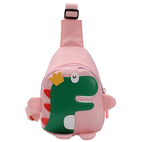 Umhängetasche Mädchen Kinder Tasche Handytasche Kleinkinder Cartoon-Dinosaurier Handtasche Crossbody Schultertasche Verstellbare Länge Bauchtasche Kinderhandtasche Sling Bag Brusttasche von Generisch