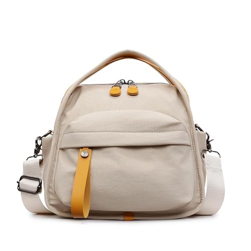 Umhängetasche aus Oxford-Gewebe, mehrere Taschen, Handtasche, Schultertasche, Sporttasche für Damen, khaki, 9.84x4.72x7.87inch von Generisch