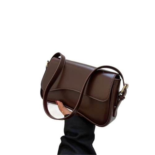 Umhängetasche für Damen, Kettenhandtasche, schwarze Crossbody-Taschen, Unterarmtaschen, coffee, Einheitsgröße von Generisch