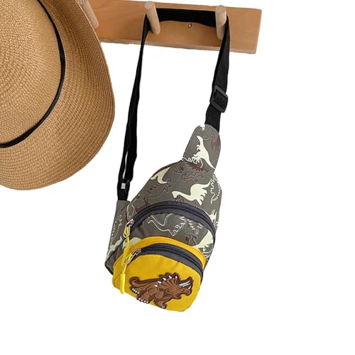 Umhängetasche für Kinder,Kinder Umhängetasche Cartoon Dinosaurier | filigranes ErscheinungsbildMädchen Kleinkinder Umhängetasche für Outdoor-Reisen, einfach zu tragen von Generisch