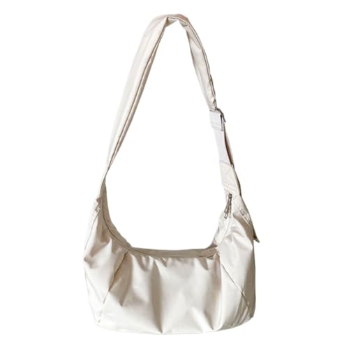 Umhängetasche mit großer Kapazität, verstellbarer Schultergurt, lässiger Einkaufs-Schultertasche, stilvolle Tragetasche, Hobo-Handtaschen für den täglichen Gebrauch, weiß, 450*230*160mm Umhängetasche mit großer Kapazität, verstellbarer Schultergurt, lässiger Einkaufs-Schultertasche, stilvolle Tragetasche, Hobo-Handtaschen für den täglichen Gebrauch, weiß, 450*230*160mm von Generisch