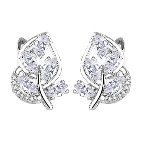 Und Perlenohrringe Earring Hoop Stud Drop & Dangle Women Faux Multicolor Cubic Zirconia Ear Stud Earrings Jewelry For Women Birthday Christmas Friends Ohrringe Perlmutt (GD1, One Size) von Generisch