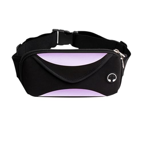 Uni Taschen Herren Taschen Damen Gürteltaschen Herren Mobile Geldbörse Hüfttasche Herren Leder, violett, Einheitsgröße von Generisch
