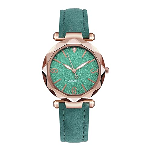 Unisex Analog Quarz Uhr Schlichte Damenuhr Damenuhr Mittelschüler Gürteluhr (Mint Green, One Size) von Generisch