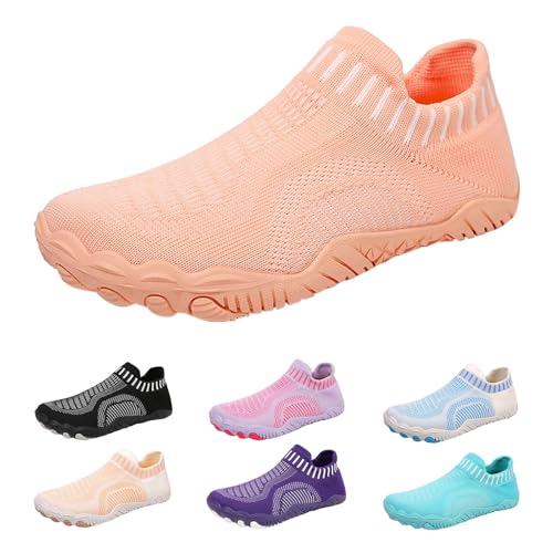 Unisex Barfußschuhe, Schnell Trocknend Badeschuhe, Outdoor Barfussschuhe, Fitnessschuhe Damen Herren, Bequeme Erdungsschuhe, Wanderschuhe Wasserdichtes Trail Running für Frauen Männer von Generisch