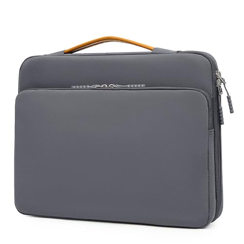 Unisex Computertasche, Verschleißfeste Bürotasche, mehrschichtige Design-Handtasche, geeignet für Computer- und Handyaufbewahrung, grau, s von Generisch