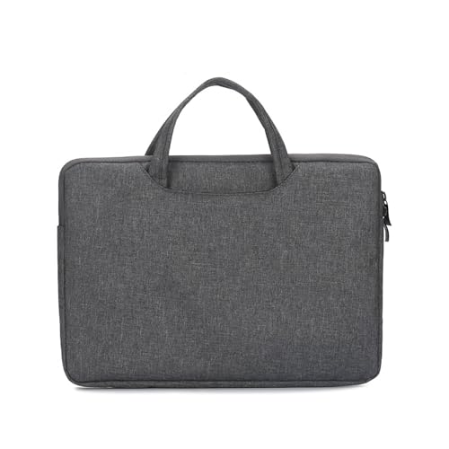 Unisex Computertasche, leichte Handtasche, mehrschichtiges Design, Bürotasche, geeignet für die Aufbewahrung von Arbeitsdateien und Lernmaterialien, dunkelgrau, s von Generisch