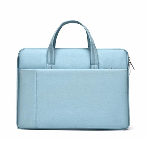 Unisex Handtasche, leichte Bürotasche, mehrschichtiges Design Computertasche, geeignet für die Aufbewahrung von Computern, Tablets und Mobiltelefonen, hellblau, s von Generisch