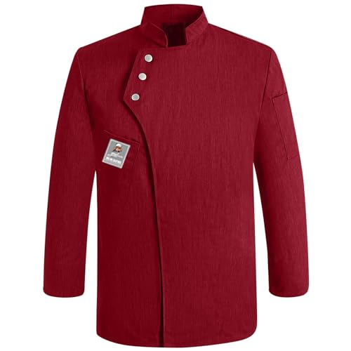 Unisex Herren und Damen Herbst Winter Langarm Kochjacke Westliches Essen Restaurant Küche Hotel Uniform Berufsbekleidung Damen Kochjacke Herren Schwarz/Weiss Kochkleidung Professional Chef Uniform Unisex Herren und Damen Herbst Winter Langarm Kochjacke Westliches Essen Restaurant Küche Hotel Uniform Berufsbekleidung Damen Kochjacke Herren Schwarz/Weiss Kochkleidung Professional Chef Uniform von Generisch