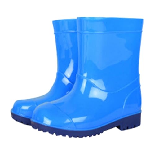 Unisex Kinder Basic Gummistiefel Leichte rutschfeste Regenschuhe Cartoon Wasserdicht Regenstiefel Atmungsaktiv Regen Schule Freizeit Garten Camping von Generisch
