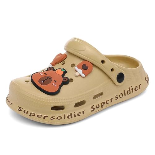 Unisex Kinder Eva Clogs - Wasserschuhe Leichte Gummischuhe Strand Sandalen Mit Anhängern Pantoletten Weiche Gartenschlappen rutschfeste Hausschuhe Atmungsaktive Gartenschuhe Gartenclogs Unisex Kinder Eva Clogs - Wasserschuhe Leichte Gummischuhe Strand Sandalen Mit Anhängern Pantoletten Weiche Gartenschlappen rutschfeste Hausschuhe Atmungsaktive Gartenschuhe Gartenclogs von Generisch