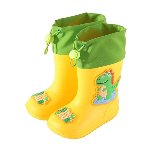 Unisex Kinder Gummistiefel Junge Mädchen Rain Boot Bequeme und wasserdichte Regenstiefel Kinder Gefüttert Regen Schule Freizeit Garten Camping von Generisch
