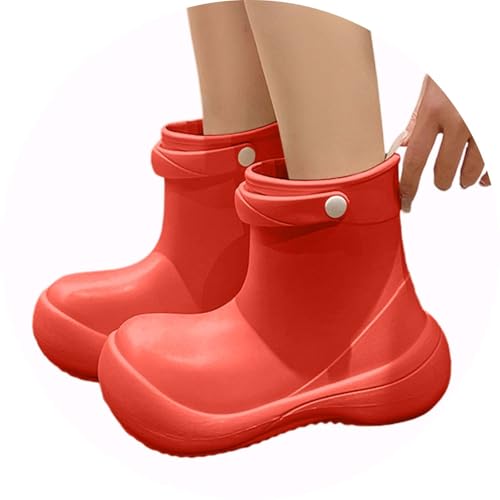 Unisex Kinder Gummistiefel Junge Mädchen Rain Boot Halbschaft Regenstiefel Wasserdichte Gummistiefel Wetterfeste für alle Jahreszeiten von Generisch