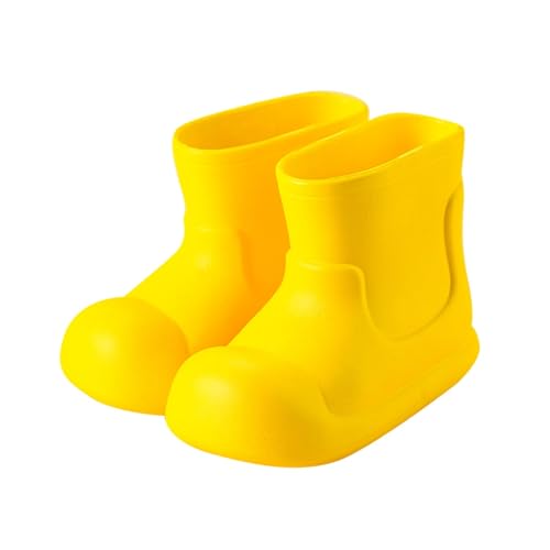 Unisex Kinder Gummistiefel Rutschfest Regenschuhe Mit Rutschfester Sohle Federleichte Atmungsaktiv Ungefütterter Regenstiefel Schlupfstiefel Bequeme Kurz Gummistiefel Für Jungen Mädchen (Yellow, 4-5) Unisex Kinder Gummistiefel Rutschfest Regenschuhe Mit Rutschfester Sohle Federleichte Atmungsaktiv Ungefütterter Regenstiefel Schlupfstiefel Bequeme Kurz Gummistiefel Für Jungen Mädchen (Yellow, 4-5) von Generisch