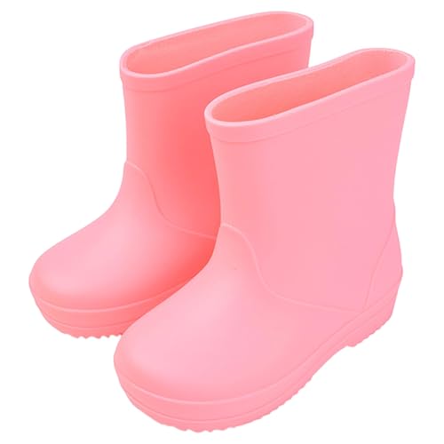 Unisex Kinder Rain Boot Gummistiefel Halbschaft Gummischuhe Bequeme und wasserdichte Regenstiefel Wetterfeste Regen Schule Freizeit Garten Camping von Generisch