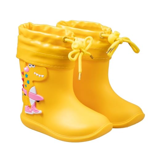 Unisex Kinder Rain Boot Gummistiefel rutschfest und Federleicht Gummischuhe Gummistiefel Wetterfeste Regen Schule Freizeit Garten Camping von Generisch