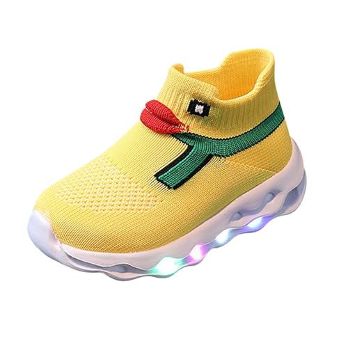 Unisex Kinder Shoes Infants Tennisschuhe Kleinkind Flach Gummi Anti-Rutsch Babyschuhe Hüttenschuhe Sockenschuhe für Mädchen Junge von Generisch