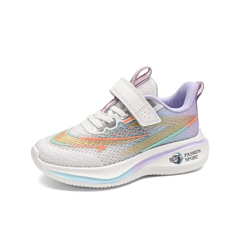 Unisex Kinder Turnschuhe Mädchen Sportschuhe mit Klettverschluss Outdoor Laufschuhe Mode Freizeitschuhe Sneaker rutschfest Hallenschuhe Unisex Fitnessschuhe Basketballschuhe Walkingschuhe von Generisch