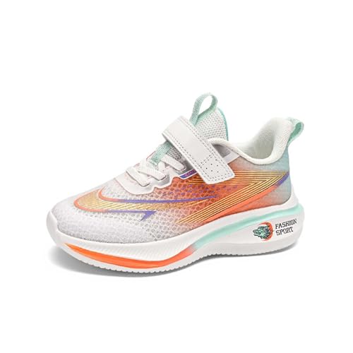 Unisex Kinder Turnschuhe Mädchen Sportschuhe mit Klettverschluss Outdoor Laufschuhe Mode Freizeitschuhe Sneaker rutschfest Hallenschuhe Unisex Fitnessschuhe Basketballschuhe Walkingschuhe von Generisch