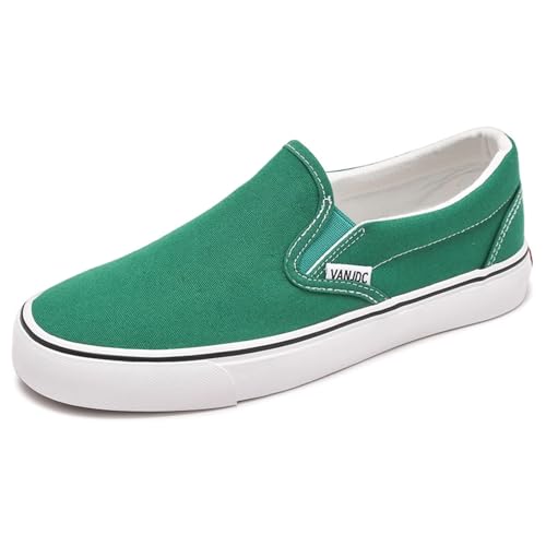 Unisex Low Top Espadrilles für atmungsaktive Freizeit-Sneaker (Green, 44) von Generisch